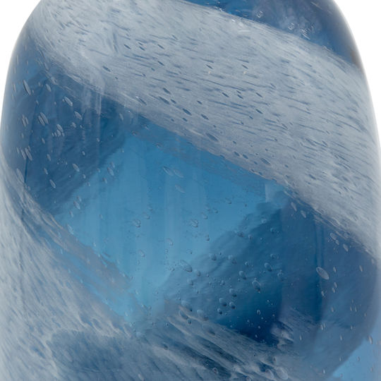 Artekko Βάζο Γυάλινο Mayron Μπλε Φ19xΥ40cm