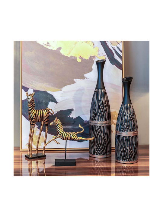 Fylliana Decorative Vase 2190 Black 13.5x5x49cm