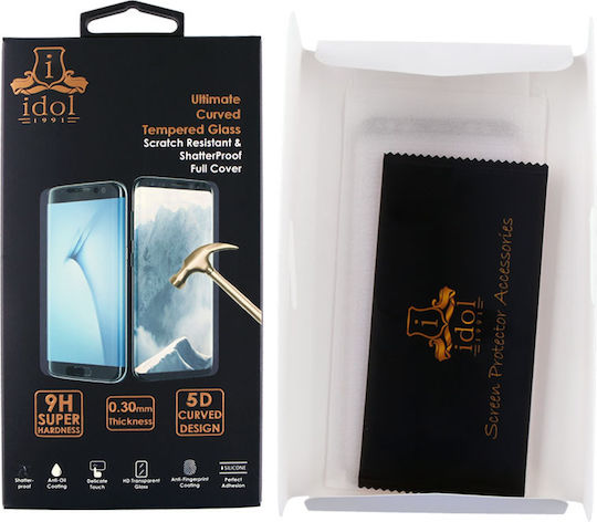 Idol 1991 3D 0.3mm Full Glue Tempered Glass Μαύρο (Galaxy S10) 58146