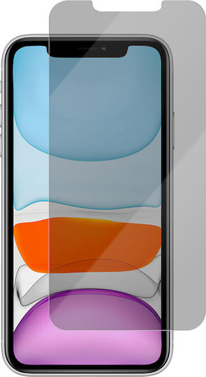 11 Φιμέ Privacy Full Face Tempered Glass Μαύρο (iPhone 11 / XR)