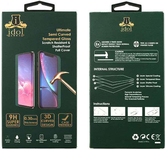 Idol 1991 3D 0.25mm Tempered Glass Μαύρο (Honor Magic 6 Lite 5G)