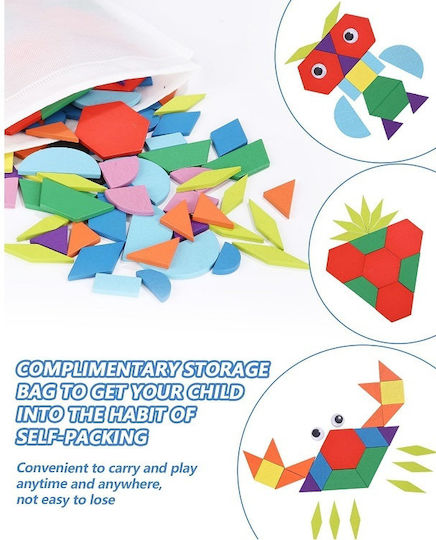 Herokids Παιχνίδι Κατασκευών Ξύλινo για Παιδιά 3+ Ετών
