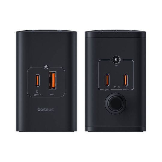 Baseus Charging Stand GaN with USB-A Port and 3 USB-C Ports 240W Quick Charge 4.0 in Black color (P10163901113-00 )