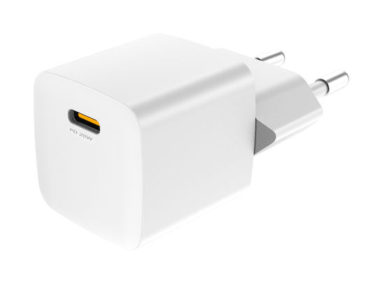 Powertech Φορτιστής Χωρίς Καλώδιο με Θύρα USB-C 20W Power Delivery / Quick Charge 2.0 / Quick Charge 3.0 Λευκός (PT-1223)