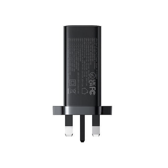 Joyroom Charger GaN with USB-A Port and 3 USB-C Ports and Cable USB-C 140W Power Delivery Blacks (JR-TCG05UK)