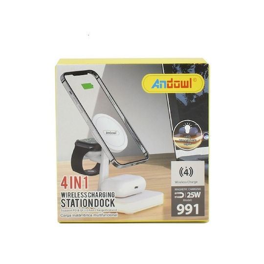 Andowl 25W Power Delivery / Quick Charge 3.0 Бял (991)