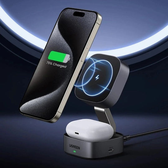 Ugreen Magsafe Charger with USB-C Port 15W Black (W526)