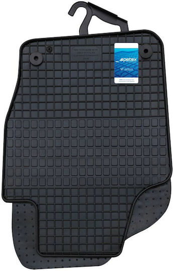 Petex Σετ Μπροστινά και Πίσω Πατάκια 4τμχ για Volkswagen Polo 2009 Μαύρα
