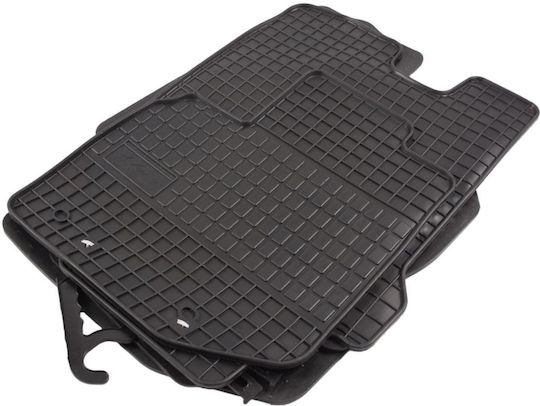 Frogum Set of Front and Rear Mats 4pcs for Honda Jazz 2008-2015 Black