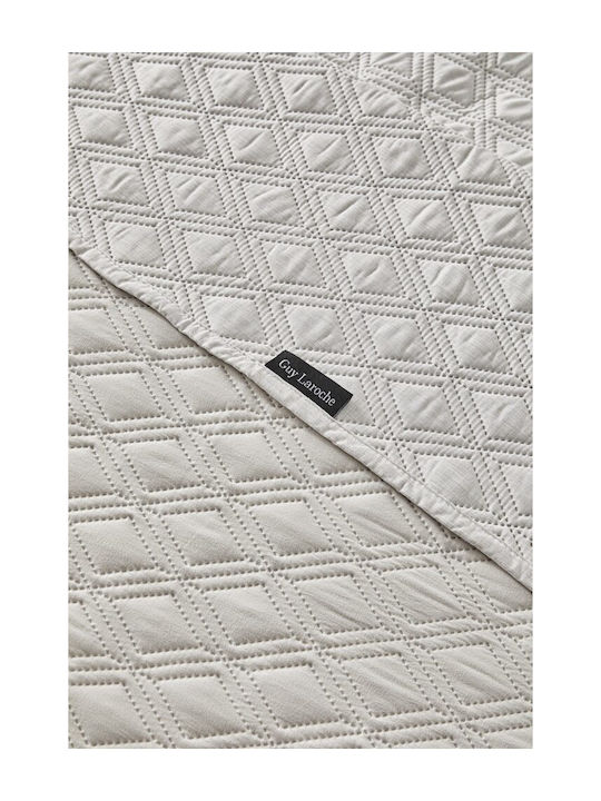 Guy Laroche Tempest Set Coverlet Semi-double Microfiber Natural 180x240cm 2pcs