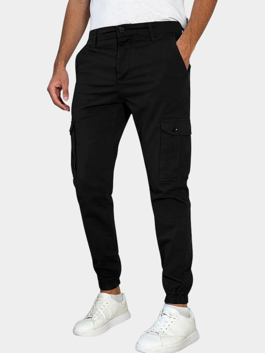 Trousers Cargo Elastic Black