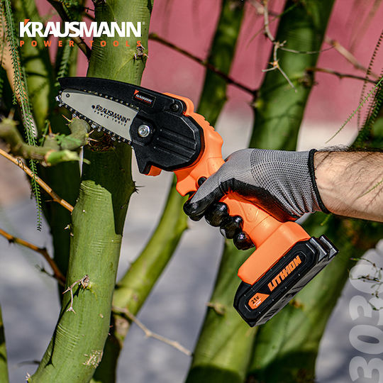 Krausmann Mini Αλυσοπρίονο Μπαταρίας 21V 0.775kg με Λάμα 8cm