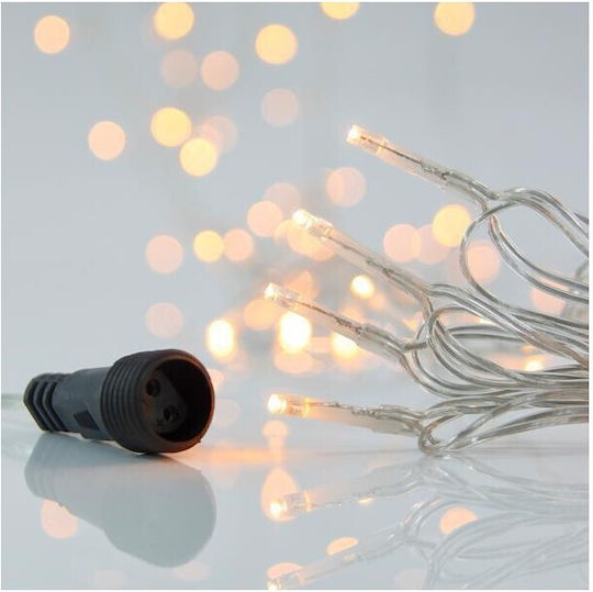 100 Lichterketten LED 5m. Warmes Weiß in Zeichenfolge 1Stück