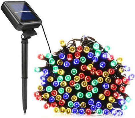 100 Λαμπάκια LED 8μ. Πολύχρωμα Ηλιακά σε Σειρά 100 Λαμπάκια LED 8μ. Πολύχρωμα Ηλιακά σε Σειρά