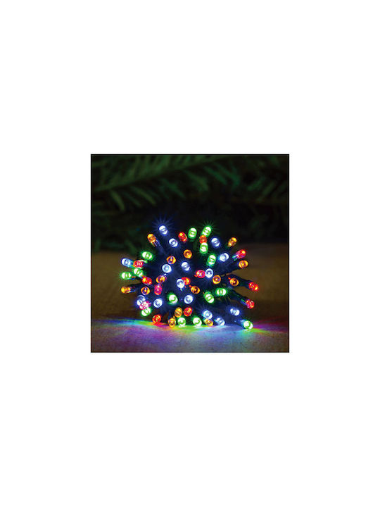 100 Λαμπάκια LED 8μ. Πολύχρωμα Ηλιακά σε Σειρά
