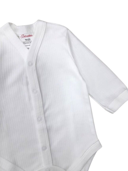 Beboulino Baby Bodysuit Long-Sleeved White