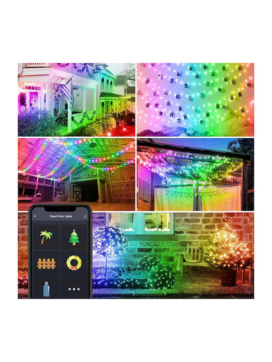100 Lights LED 10m. Multicolor USB in String 1pcs