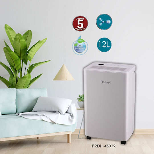 Primo PRDH-45019i Dehumidifier with Compressor and Ionizer 12lt
