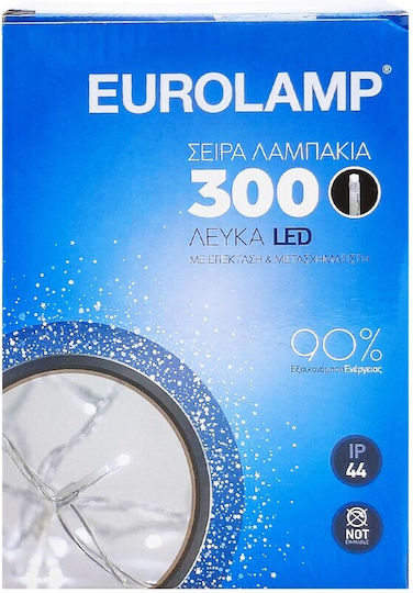 300 Lichterketten LED 14.95m. Naturweiß in Zeichenfolge 1Stück