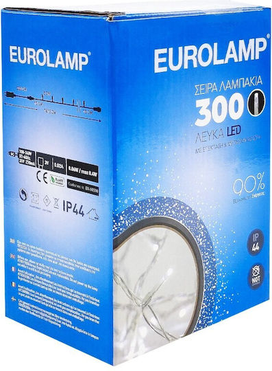 300 Lichterketten LED 14.95m. Naturweiß in Zeichenfolge 1Stück