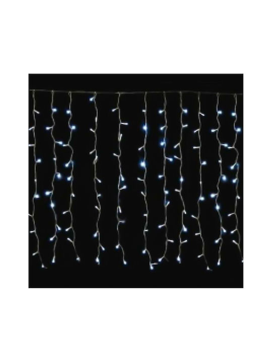 360 Lights LED 2m. x 200cm Natural White type Curtain 1pcs