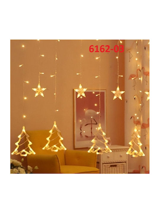 100 Lights LED 3m. Warm White type Curtain 1pcs