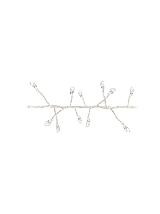 100 Λαμπάκια LED 1μ. Λευκά Μπαταρίας σε Σειρά