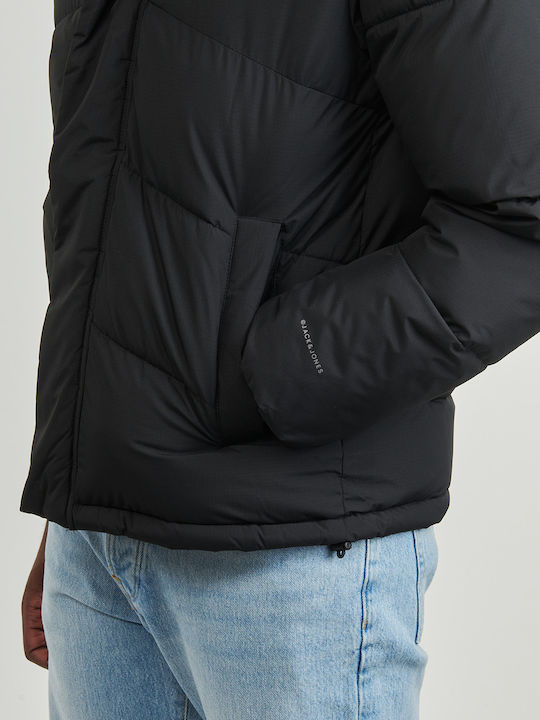 De Iarnă Jachetă Puffer Negru