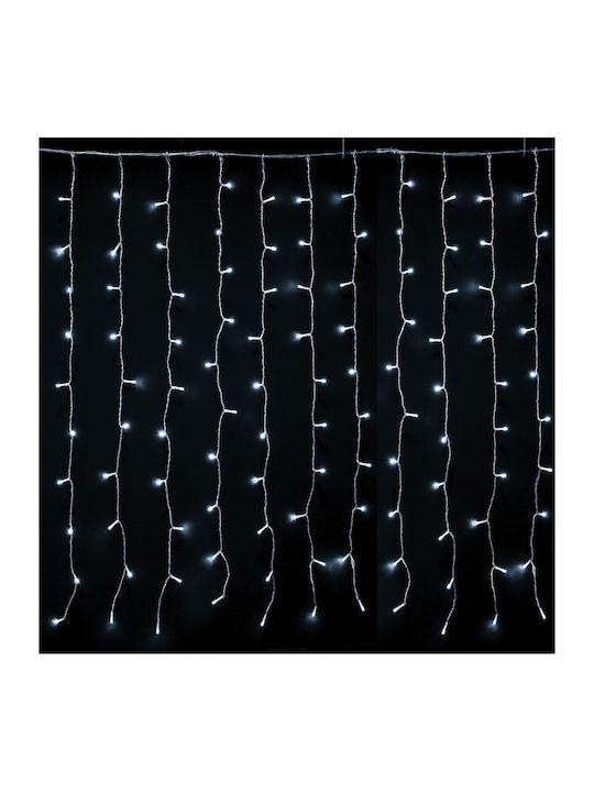 200 Lights LED 2m. x 100cm Cold White type Curtain Iliadis