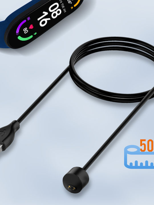 Cablu de Încărcare Magnetic Xiaomi Mi Band 6 5 Rezistent 50cm Negru