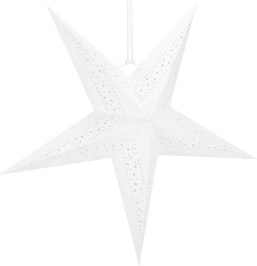 Paper Illuminated Christmas Decorative Pendant Star 3x3cm