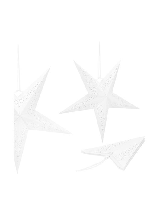 Crăciunesc Decorativ Suspendata Stea cu lumină LED Hârtie 3x3buc 1buc