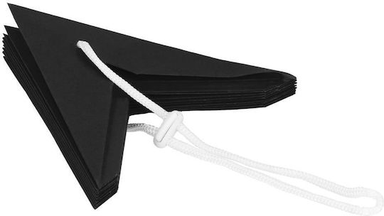 Weihnachtlicher Dekorativer Anhänger Stern Papier Schwarz 3x3cm 1Stück