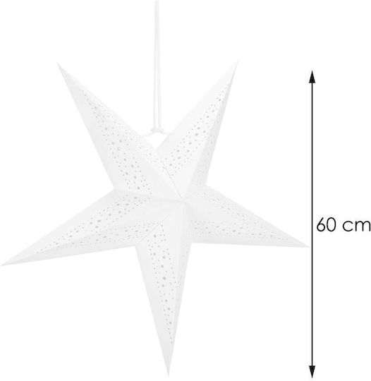 Paper Illuminated Christmas Decorative Pendant Star 3x3cm