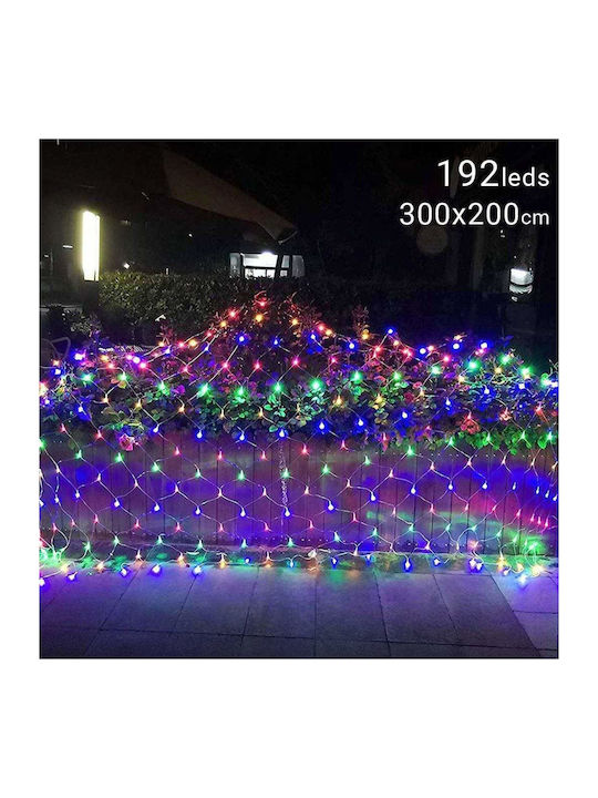 192 Λαμπάκια LED Δίχτυ 3μ. Πολύχρωμα 192 Λαμπάκια LED Δίχτυ 3μ. Πολύχρωμα