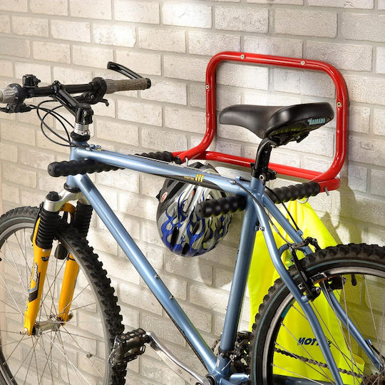 Wall Mount Parking 2 Bicycles Maximum 40kg 50cm Red