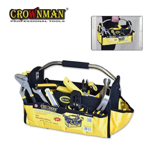 Crownman Open Top Waterproof Black Over the Shoulder Tool Bag