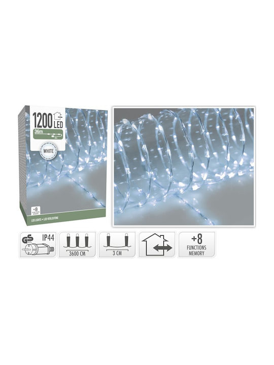 1200 Lichterketten LED 36m. Weiße in Zeichenfolge 1Stück