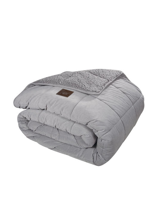 Greenwich Polo Club Duvet Cover Queen 220x240cm 3480 Grey 850 GSMGsm 11.5 togs Togs
