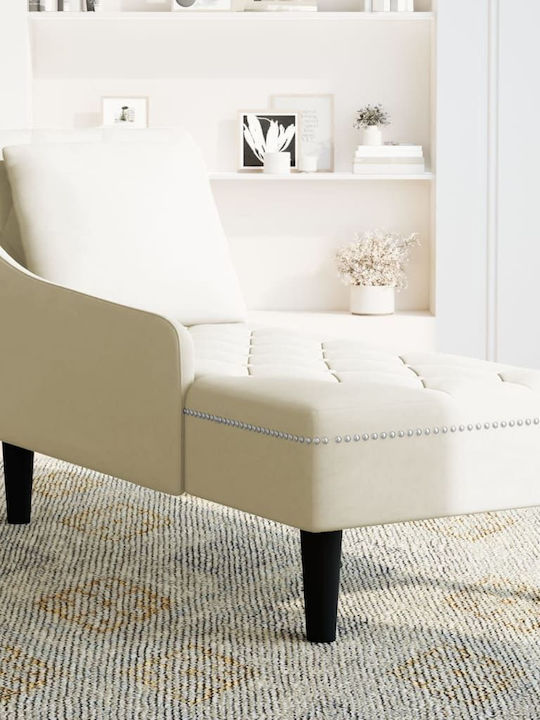 Fabric Recliner Beige L110xW54xH70cm