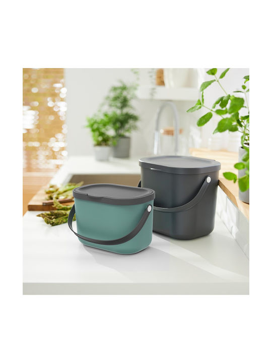 Rotho Babydesign Albula Coș de Gunoi Plastic Verde 3.2lt 1buc