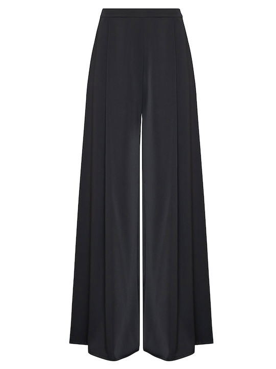 Damen Stoff Hose Schwarz