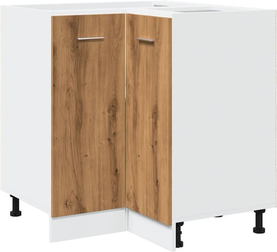Dulap de Colț pardoseală Cafea 75.5x75.5x81.5buc