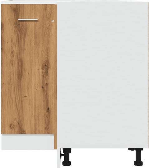 Dulap de Colț pardoseală Cafea 75.5x75.5x81.5buc