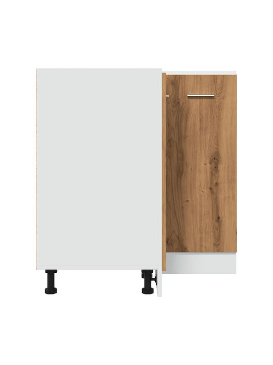 Γωνιακό Ντουλάπι Δαπέδου Καφέ 75.5x75.5x81.5εκ.