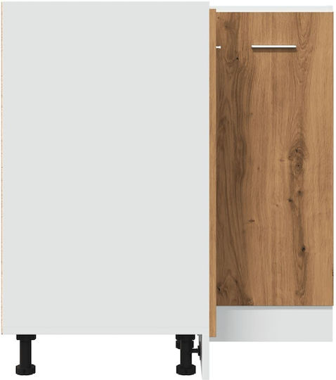 Dulap de Colț pardoseală Cafea 75.5x75.5x81.5buc