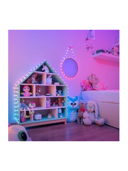 100 Λαμπάκια LED 6μ. RGB USB σε Σειρά