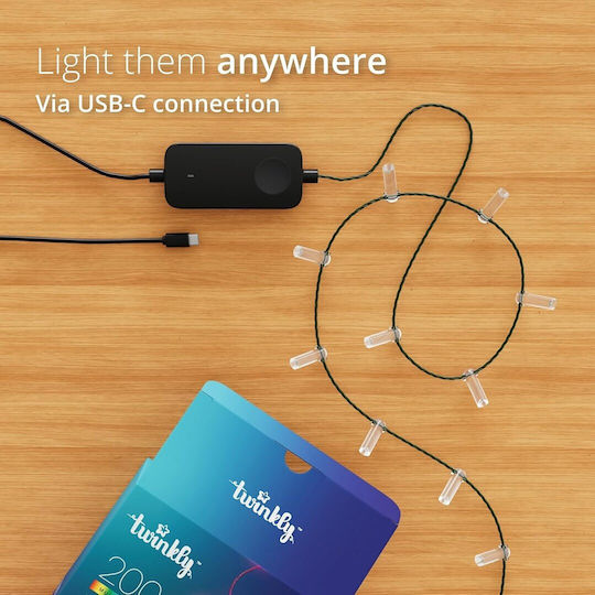 Candies 100 Smart Λαμπάκια LED 6μ. RGB USB σε Σειρά