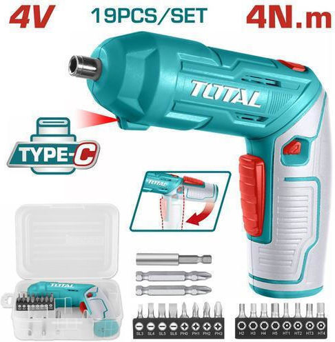 Total TSDLI0442 Κατσαβίδι Μπαταρίας 4V 1x1.5Ah