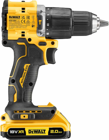 Dewalt Percussive Drill Driver Battery Brushless 18V 2x2Ah